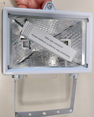 Faro proiettore alogeno - alogeno, 150w