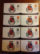 Francobolli Serie completa Michelangiolesca su Cartoline con Annullo Speciale.