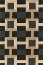 Tappeto in lana trapuntato a