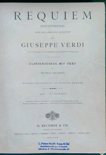 Verdi requiem fiera della - verdi,