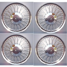 Coppe ruote cromate con raggi