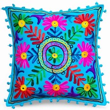 Copricuscino ricamato Boho