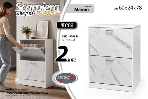 Scarpiera ante marmo color - scarpiera, 2