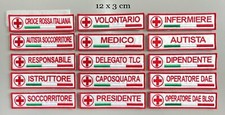 PATCH CROCE ROSSA RICAMATA CON
