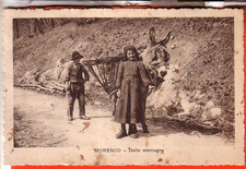 CARTOLINA  MORESCO  FP VIAGGIATA  1939 DALLA MONTAGNA CON ASINO  OCCASIONE