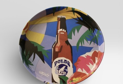 Birra polar vassoio metallo - polar,