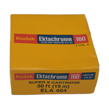 KODAK Ektachrome 160 Pellicola Film Sound Color Tipo A Cartuccia Super 8 (EXP. 1980)