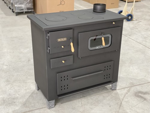 Stufa legna cucina metalik - a,