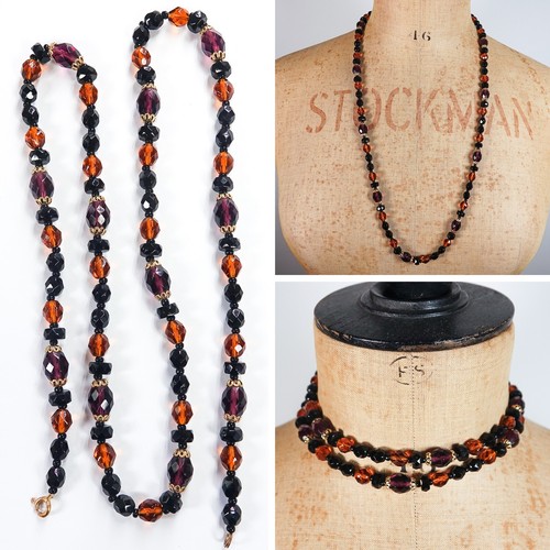 Collana perle vetro