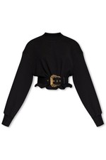 Felpa Donna Nero Versace jeans