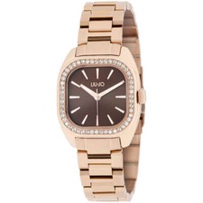 Orologio Donna LIU JO Luxury REGAL TLJ1964 Acciaio Rosè Marrone Swarovski