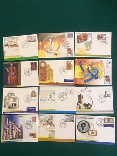 Lotto cartoline francobolli - lotto,