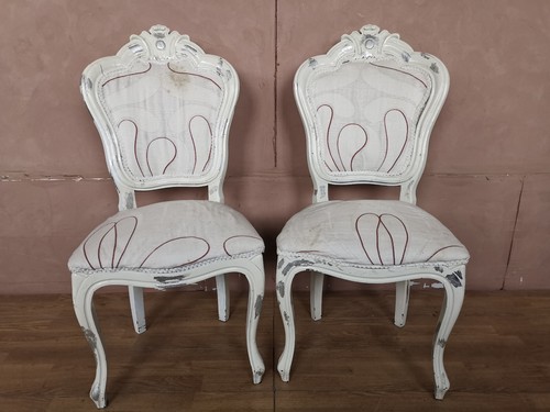 Coppia poltroncine laccate - laccate, in