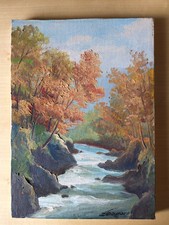 Saverio Seassaro (Genova  1917 - 2016) Torrente Pescia Valdinievole Pistoia 1972