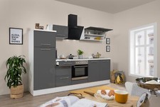 Cucina angolo cottura blocco cucina bianco grigio Amanda 270 cm Respkta Premium