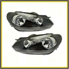 SET 2 FARO FANALE PROIETTORE ANTERIORE PER VW GOLF 6 VI 08 H7 H15 MOD HELLA