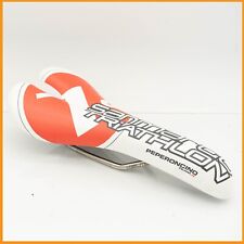 NOS SAN MARCO ASPIDE TRIATHLON TEAM SADDLE VINTAGE ROAD BIKE SEAT WHITE RED NEW