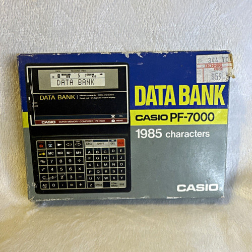 Casio banca dati 7000 - dati, pf-7000