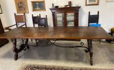 Tavolo Legno Con Gambe In Ferro Battuto