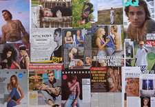 JUSTIN BIEBER HAILEY BALDWIN Lotto Italian Clippings Ritagli Pubblicità Poster