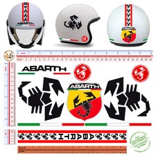 Adesivi casco bandiera ita abarth sticker helmet scorpion italian flag 9 pz.