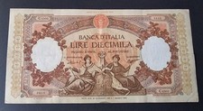 DIECIMILA 10000 LIRE REPUBBLICHE MARINARE REGINE DEL MARE 21/11/1955 ITALIA