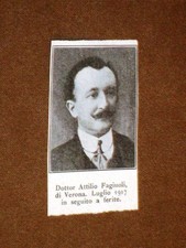 WW1 1a Guerra mondiale 1914-1918 Caduto per la patria Attilio Fagiuoli di Verona