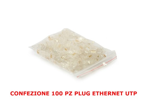 Plug rj45 connettori 100 - rj-45,
