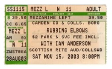 Biglietto concerto vintage