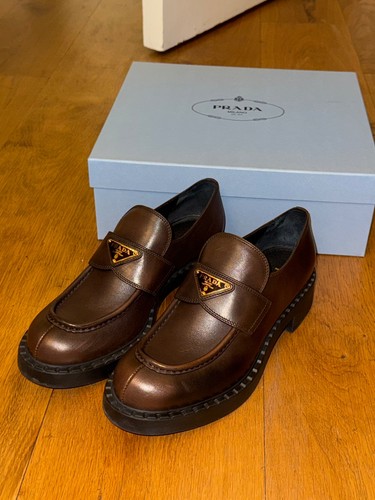 Mocassini prada chocolate - mocassini,