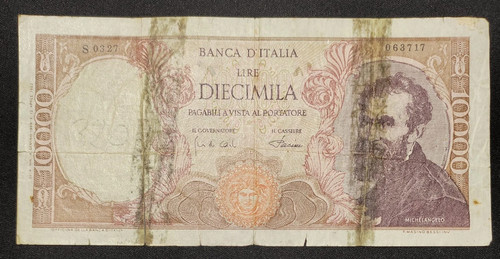 10000 lire michelangelo - 10000,