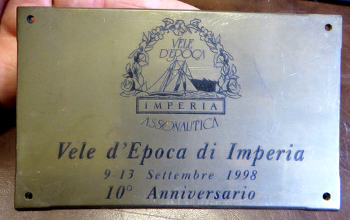 Targa ottone vele - ottone,