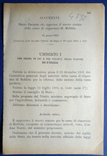 MELDOLA 1892 REGIO DECRETO X