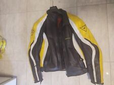 Giubbotto Motocicletta Dainese Pelle Tg. 56 Giallo/Nero