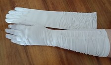 Guanti in raso da sposa con