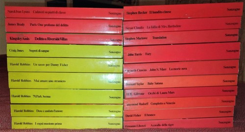 Romanzi bestseller sonzogno - romanzi, e