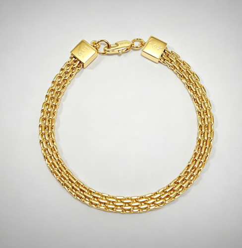 Bracciale multistrato vero oro