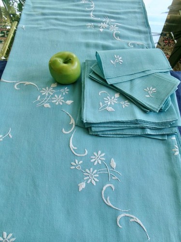 Tovaglia banchetto lino blu