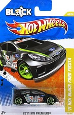 Hot Wheels 1/64 '11 Ken Block Ford Fiesta Black & White Diecast Car