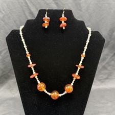 Set orecchini collana perle