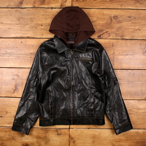 Giacca ecopelle guess uomo - s,