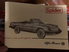 Libretto uso e manutenzione Alfa Romeo Duetto Giulia Spyder