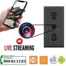 presa microspia video Telec.  a Colori Wi-Fi  B Ticino mod. Living Col.  Nero