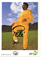 PELE' autografo autentico su foto