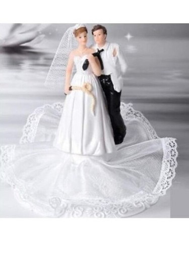 Cake topper sposi buffi - cake,