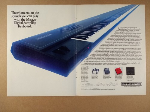 Pubblicità ensoniq mirage - pubblicità,