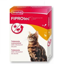 Beaphar FIPROtec Antiparassitario per Gatti, Protegge da Pulci e Zecche - In Con