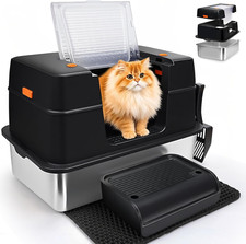 Lettiera XL chiusa in acciaio