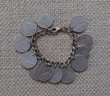 Bracciale con charms monete - , 10