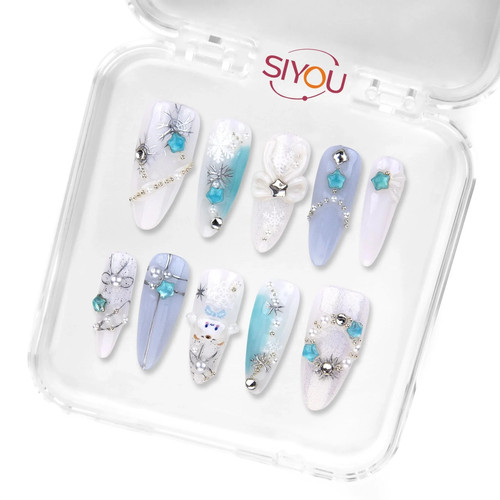 Siyou winter stars glow - stars, unghie